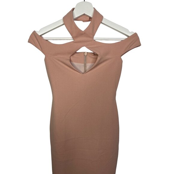 Nookie Hollywood Midi Dress Women’s XS Blush Bodycon Cocktail Party NWT - Picture 5 of 12